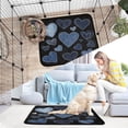 thumbnail image 6 of Washable Pet Pee Pads with Super Absorbent Reusable Training Pads for Dogs & Cats A Pattern Of Denim Hearts, 6 of 6