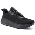 thumbnail image 1 of Black Slip Resistant Work Shoes for Women Comfortable Sneakers Chef Kitchen Walking Shoes, 1 of 7