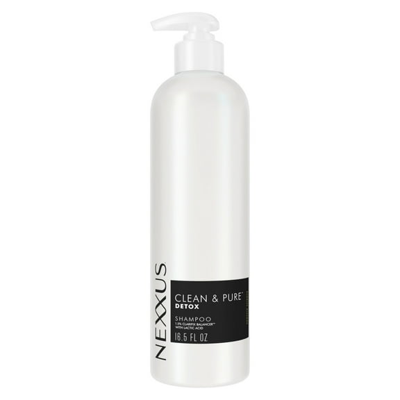 Nexxus Clean & Pure Shampoo for Professional Level Silicon, Sulfate & Paraben Free Detox Hair Care with Lactic Acid, 16.5 fl oz