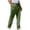 Green, variant on Mens Casual Joggers Pants with Pockets Cotton Jogging Sweatpants Hiking Pants Outdoor Drawstring Cargo Pants Green S
