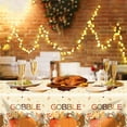 thumbnail image 2 of 3 Pack Fall Thanksgiving Tablecloths 51x87in, Turkey Gobble Pumpkin Rectangle Plastic Table Cover for Fall Thanksgiving Harvest Party Decorations, 2 of 7