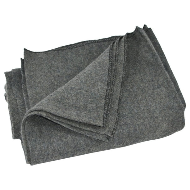Large Gray Wool Army Military Type Blanket Surplus Style Emergency Survival Gear Com Large Gray Wool Army Military Type, Army Surplus Wool Blankets