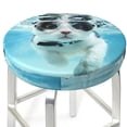 thumbnail image 3 of Hirioo Swimming Cat Goggles for Round Bar Stool Seat Covers Washable Stool Cushion Slipcover Elastic Bar Chair Covers for 12-14 Inch Chair-13 inch, 3 of 7