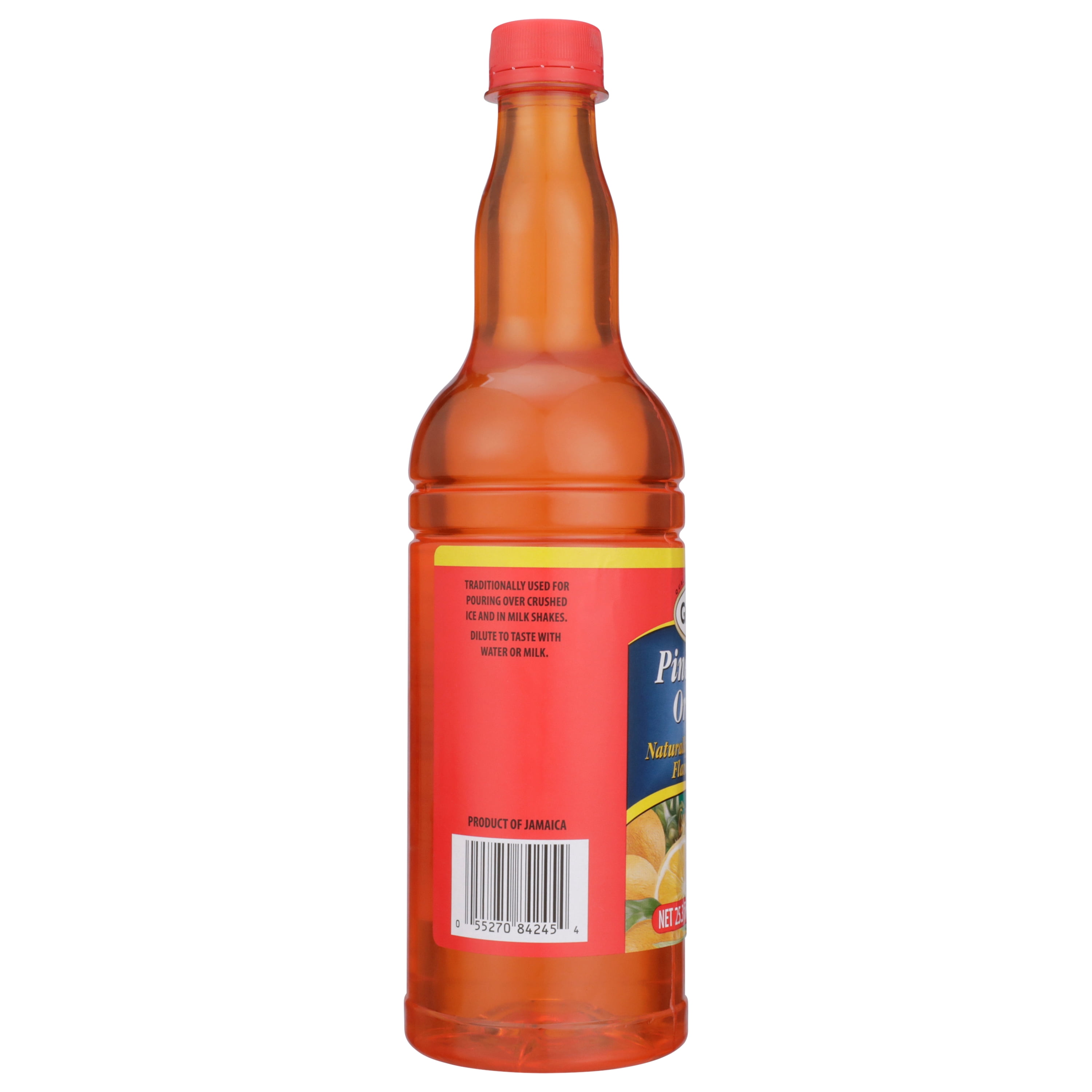 (4 pack) Grace Orange Pineapple Syrup 33.9 Fl Oz Bottle
