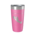 thumbnail image 1 of Cupsuptic Lake Map Tumbler Travel Mug Insulated Laser Engraved Coffee Cup Maine 20 oz Pink, 1 of 1