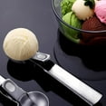 thumbnail image 3 of Eisportionierer aus Edelstahl mit Auswerfer, Eislöffel Eiscreme Löffel Ice Cream Scoop für Eiscreme Kuchen Teig Fleischbäll Melone Drachenfrucht Papaya Wassermelone, 3 of 8
