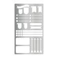 thumbnail image 1 of KLKCMS Metal Journal Stencil Drawing Stencil for Diary Monthly Spread Habit Tracker Style C, 1 of 8