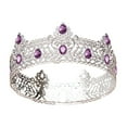 thumbnail image 3 of Bandeau Doré Design Rond Élégant pour Femmes Filles Enfants Fête Bal Accessoire de Mariée Postiche en Strass, 3 of 3