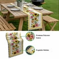 thumbnail image 5 of Sunflower Table Runner - 60 Inch Long, Kitchen Dining Table Runner Dresser Scarves, Pink Yellow Floral Elegant Pastoral Botanical Farmhouse Decor for Coffee Tables Wedding Party Banquet, 5 of 8