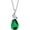 05-Emerald, variant on FANCIME Women's 14K White Gold Pear Shaped Teardrop Birthstone Pendant Necklace with Diamond, 16" + 2" Sterling Silver Extender, Birthday Gifts