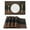 Brown, variant on Washable Table Place Mat for Dining Table,PVC Woven Vinyl,6 Count