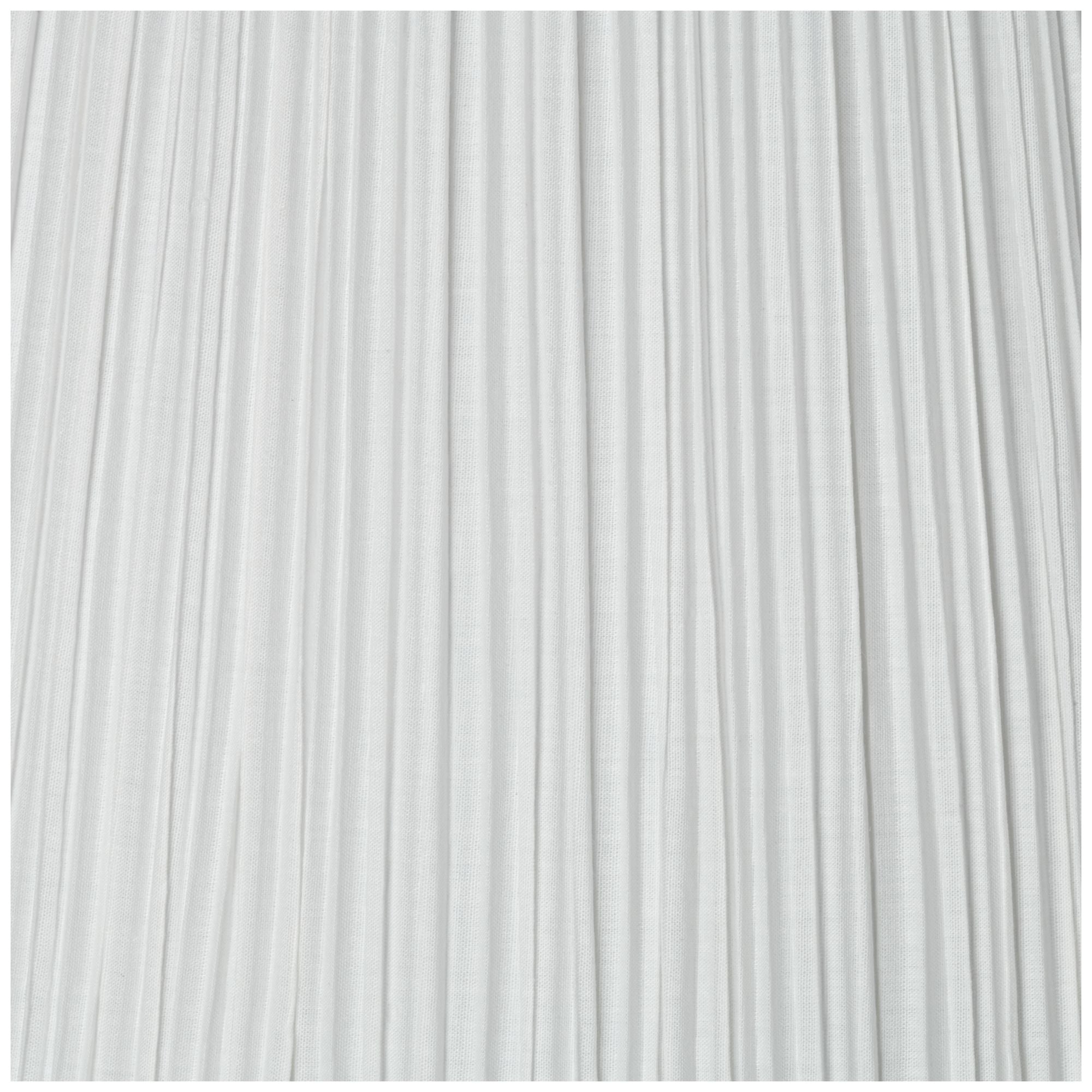 Springcrest 6 1/2" Top x 15" Bottom x 10 1/2" High x 11" Slant Lamp Shade Replacement Medium White Pleated Spider Harp Finial