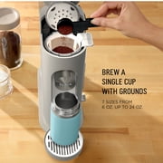 Ninja Pods & Grounds Hot & Iced Single-Serve Coffee Maker, K-Cup Pod Compatible, Rapid Cold Brew, PB045ST, Stone