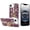 Dark Cherry, variant on For iPhone 17E / 16E / SE4 Splendid Floral Designs with Metal Camera and Buttons with Butterfly Ring Stand Hybrid Case - Red