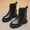 Black, variant on Luogg Children Shoes Fashionable Thick Soled Boots Fashionable Baby Soft Soled High Top Princess Boots Waterproof Snow Boots for Girls Size 4-4.5 Years