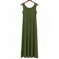 thumbnail image 2 of Womens Maxi Dress Summer Dresses Beach Vacation Clothes Sleeveless Loose Boho Sundresses with Pockets (S, Green), 2 of 2