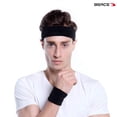 thumbnail image 4 of BEACE Bandas para el sudor Diadema deportiva para hombres y mujeres - Banda para el sudor de tela de rizo de algodón atlético que absorbe la humedad para tenis, baloncesto, correr, gimnasio, hacer eje, 4 of 5