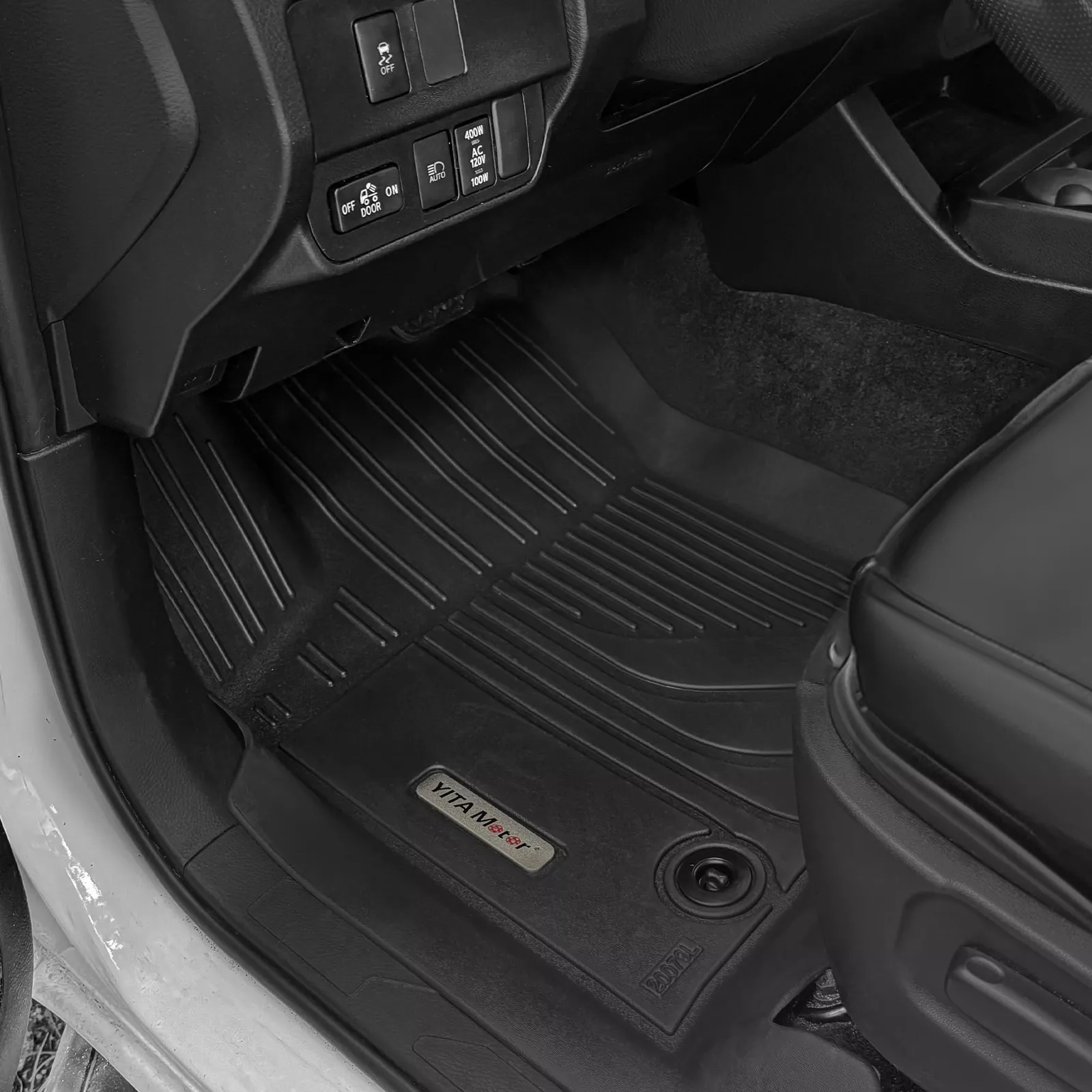 RVNI Floor Mats Set for 2024-2025 Toyota Tacoma Double Cab TPE All Weather