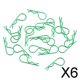 thumbnail image 1 of 6x20 Unids/set RC Coche R-Pins Aptos 1/10 1/12 1/16 1/18 RC Coche Truggy Accesorio Verde, 1 of 8