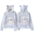 thumbnail image 3 of Sudadera con capucha y estampado digital con orejas de gato de Sanrio y perro canela en 3D para adultos y niños, 3 of 5
