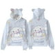 thumbnail image 3 of Sudadera con capucha y estampado digital con orejas de gato de Sanrio y perro canela en 3D para adultos y niños, 3 of 5