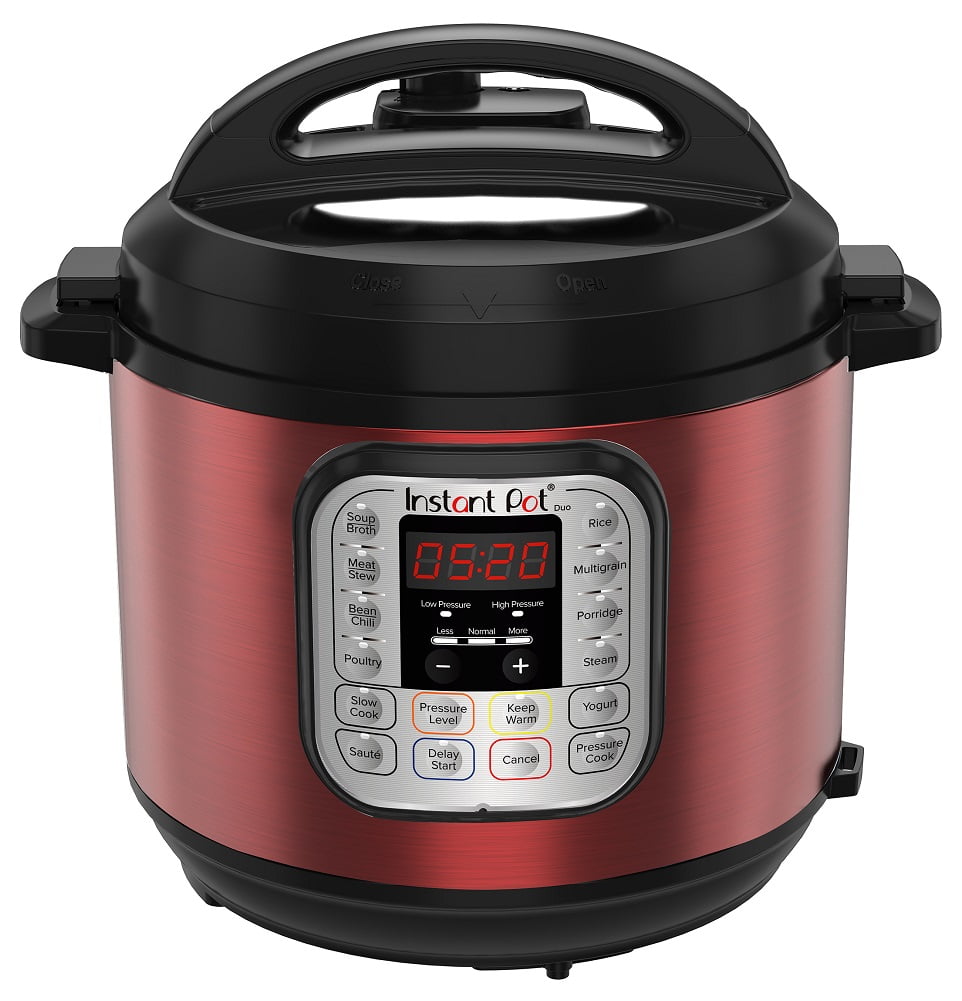 Instant Pot DUO60 Red Stainless 6Quart 7in1 MultiUse Programmable Pressure Cooker, Slow