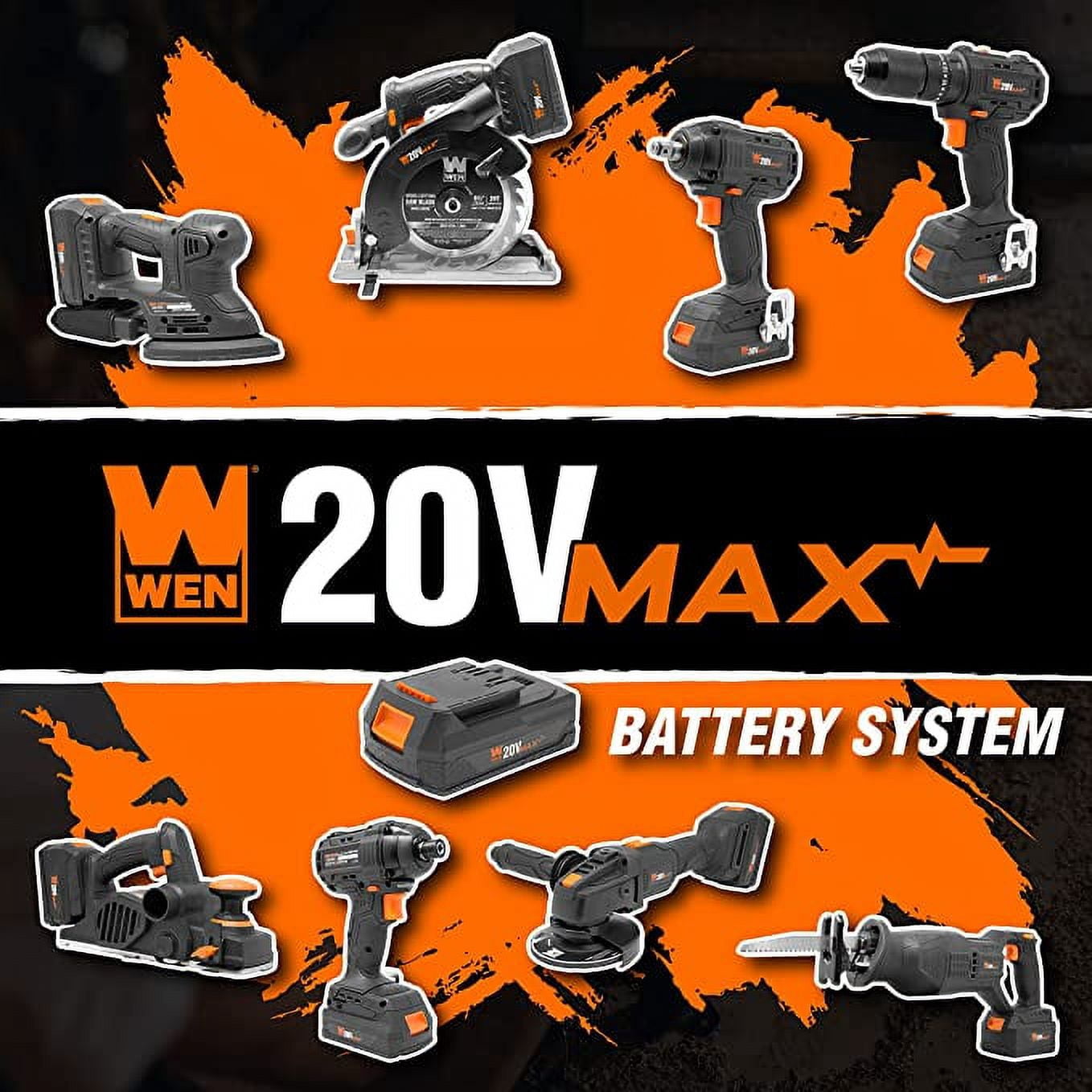 WEN 20V Max 2-Amp Lithium-Ion Battery Charger