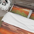 thumbnail image 4 of Designart 'Wild Poppy Flowers At Cloudy Sunset' Cabin & Lodge Duvet Cover Set, 4 of 4