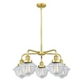 thumbnail image 2 of Innovations Lighting - Fulton - 5 Light Stem Hung Chandelier In Art Deco, 2 of 5