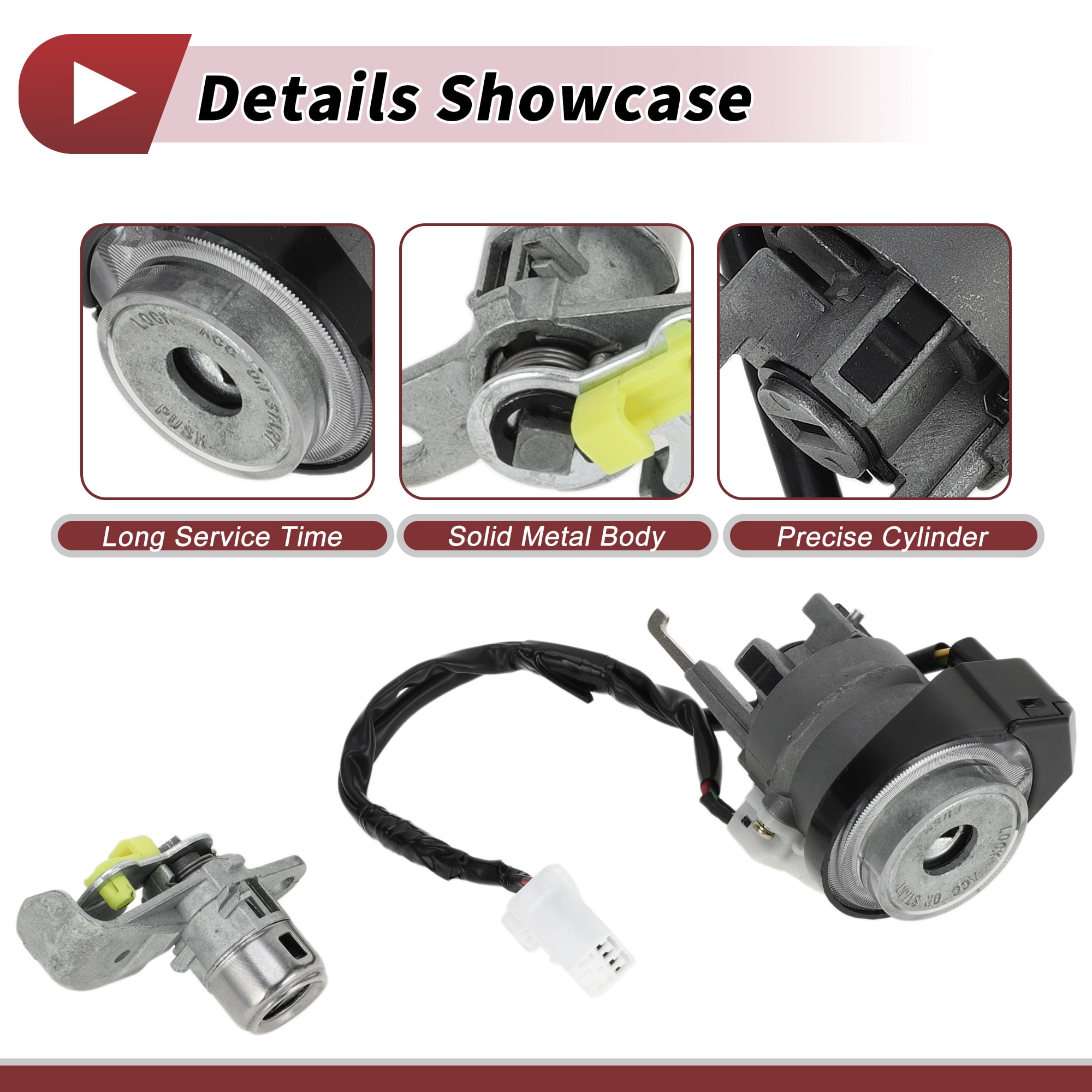 Unique Bargains No.81900D3E00/DK367 Ignition Lock Cylinder for Hyundai Tucson 2015-2021