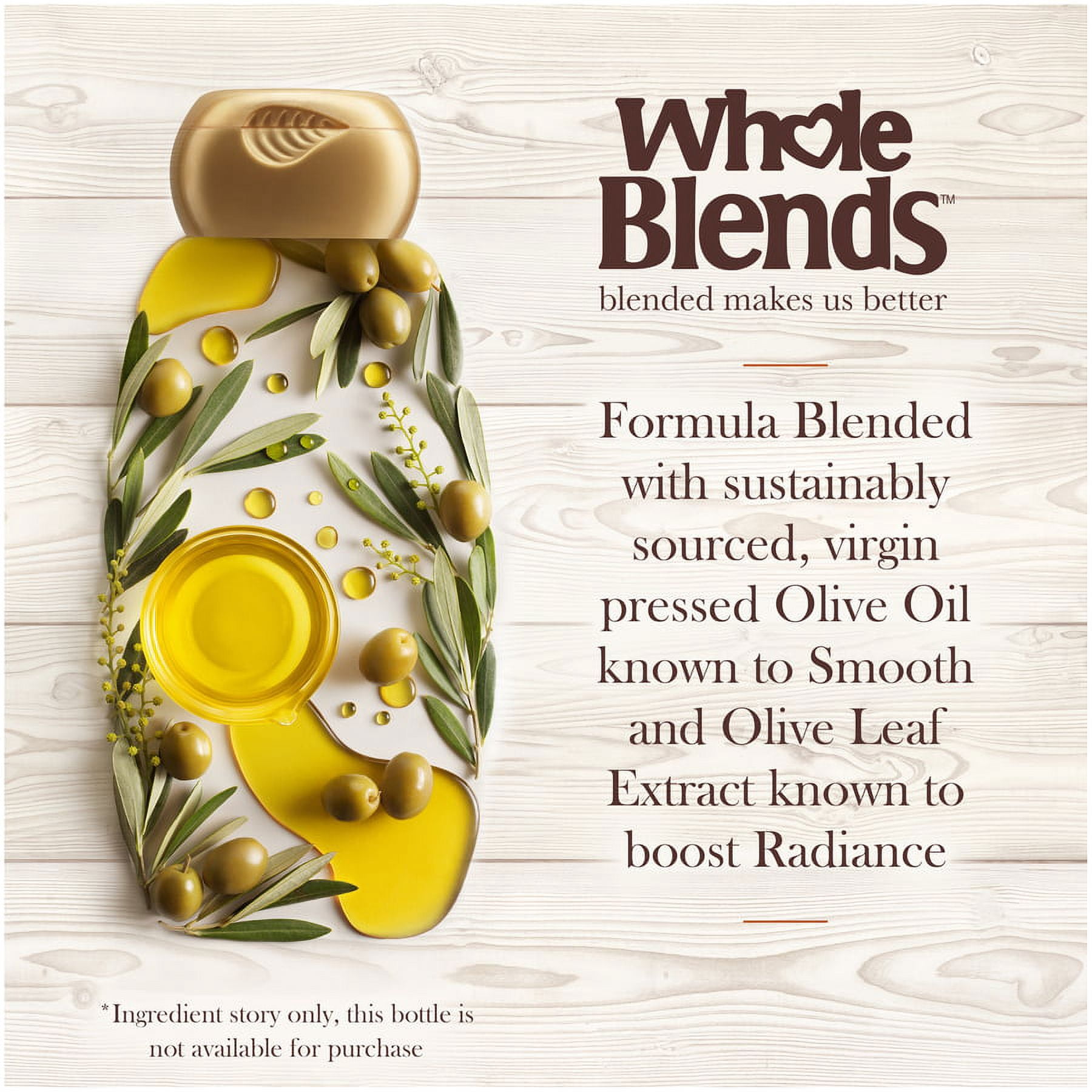 Garnier Whole Blends Replenishing Shampoo with Virgin-Pressed Olive Oil & Olive Leaf Extracts