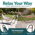 thumbnail image 4 of Sunnydaze 550 lb Powder-Coated Steel Universal Hammock Stand - Bronze, 4 of 15