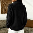 thumbnail image 6 of Fewfanhot Womens Fall Outfits Fall Winter Quarter Zip Ribbed Cable Long Sleeve Soft Comfy Tops Sweaters Fashion Clothing, 6 of 7