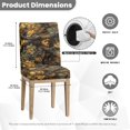 thumbnail image 5 of COEQINE Stretchable Dining Chair Covers 1-Pack, Machine Washable Universal Fit Chair Slipcovers, Polyester Spandex for Home and Kitchen Decor, Camo Hunting Forest Yellow, 5 of 7