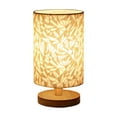 thumbnail image 2 of EIMELI Lampe de Chevet Tactile avec Ports USB pour la Chambre Dimmable Lampes de Table pour Chevet Dortoir Enfants Chambre Bureau Bois Base Touchable Ronde Beige Lin, 2 of 8