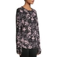 thumbnail image 3 of ClimateRight by Cuddl Duds Women's Stretch Fleece Base Layer Crewneck Thermal Top with Cuff Thumbhole, 3 of 6