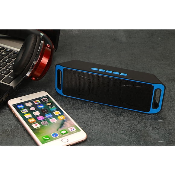 WESIEVYA USB Flash Drive Speaker With Stereo Sound Plastic Blue 1Set