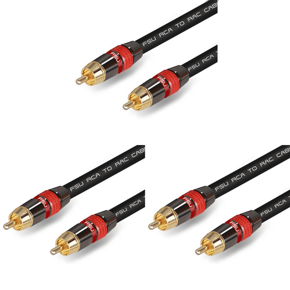 3X Digital Audio Cable Premium Stereo to Coaxial SPDIF Cable Male Speaker Hifi Subwoofer Cable AV 0.5M