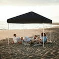 thumbnail image 3 of WildBreak Pop-up Canopy Tent 10 x 10 feet, One-Person Set Up Heavy Duty, One Sidewall, Black, 3 of 6