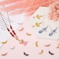 thumbnail image 3 of 1 Box 120Pcs 6 Colors Wing Heart Beads Bulk Wings Bead Metal Alloy Golden Silver Bronze Tibetan Fairy Guardian Loose Spacer Beads, 3 of 5