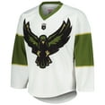 thumbnail image 2 of Men's White/Green Rochester Knighthawks Replica Jersey, 2 of 3