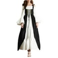 thumbnail image 6 of Hvyesh Womens Medieval Renaissance Costume Cosplay Over Dress Victorian Dress Vintage Gothic Dress, 6 of 8