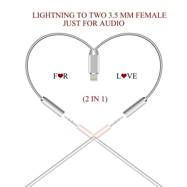 Lightning to 3.5mm Headphone Jack Adapter For Iphone 7 7plus