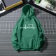 thumbnail image 2 of Sudadera de terciopelo con cremallera Gibobby para Mujer con capucha estampado de amor Verdinegro XXXXL, 2 of 3