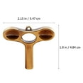 thumbnail image 2 of HORIALENCE Drum Key Tool in Golden for Tuning Drums 1Pack, 2 of 8