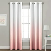 Lush Decor Mia Ombre Insulated Grommet Blackout Window Curtain Panels, Set of 2