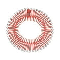 thumbnail image 1 of pitrice Peigne Circulaire Complet Extensible Flexible Cercle de Cristal Porte-Cheveux Bandeau Banquet Coiffure Rouge, 1 of 6