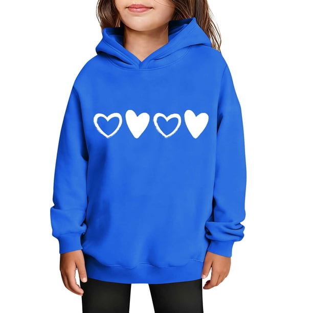 Sudaderas con capucha para niños y niñas, sudaderas casuales de manga larga, lindas sudaderas de gran tamaño con bolsillo de polar, chaquetas para niñas