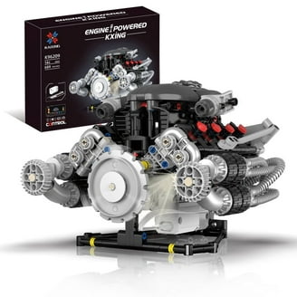 GZBrick V8 Engine Building Sets 8-Cylinder Visible Compatible with