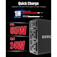 thumbnail image 2 of Inversor de corriente BieiFAU de 600 W 12 V a 110 V con carga rápida USB-C de 65 W, 2 of 9